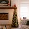 7ft. Pre-Lit Pop-Up Green Artificial Christmas Tree, Warm White LED Lights